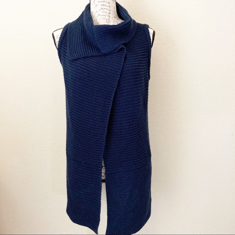 Chico's Johanna Wrap Wool Blend Sweater Vest